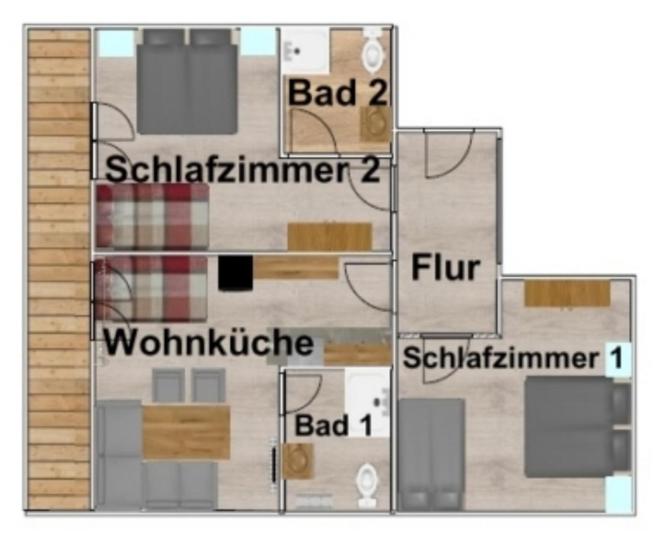 Hotel Gletschermuehle Flattach Pokoj fotografie